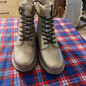 Michael Kors Silver Glitter Tavie Rain Booties